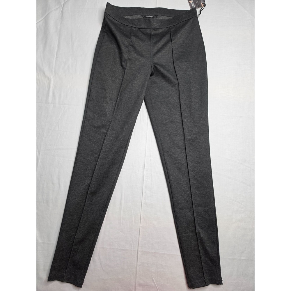 Simply Vera Vera Wang Leggings Women's Medium Black Herringbone Pintuck Stretch